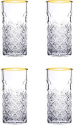 Pasabahce Timeless Golden Touch üvegpohár szett, 450 ml, 4 db (SG52800NOU)