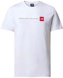 The North Face póló, Never Stop Exploring logós, XL, fehér (NF0A87NSFN41-XL)