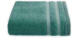 Eurofirany Riki csíkos pamut törölköző Sötétzöld 70x140 cm (1173195)