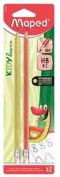 Maped Kidy Learn írástanuló grafitceruza radírral, HB, háromszögletű, 2 darab (IMA853600)