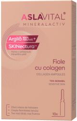 Farmec Kollagén és elasztin ampullák, Aslavital Mineralactiv, 10 ampulla x 2 ml