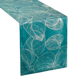 Eurofirany Blink16 bársony asztali futó Sötét türkiz 35x180 cm (HS390037)