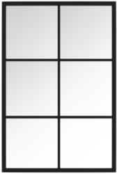 vidaXL fekete fém fali tükör 60 x 40 cm 342205 (342205)