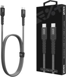 NEXT ONE USB-C típusú töltőkábel, fonott, Space Grey (USBCX2-BRD-SG)
