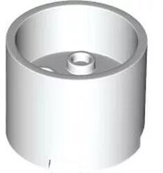 LEGO® 73111c1 - LEGO fehér kocka, kerek 3 x 3 x 2 méretű alacsony középpel és tengely foglalattal (73111c1)