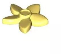 LEGO® 18853c103 - LEGO Friends élénk világos sárga haj dekoráció, virág hegyes szirmokkal és pinnel (18853c103)