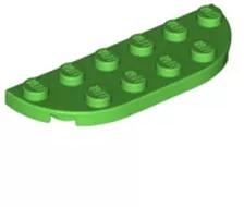 LEGO® 18980c36- LEGO élénk zöld lap lekerekített sarkokkal, 2 x 6 méretű (18980c36)