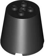 LEGO® 3569c11 - LEGO fekete kúp 4 x 4 x 3 méretű (3569c11)
