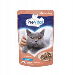 PreVital Nedves macskaeledel tasakban Lazac szószban 100g