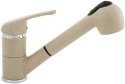 Laveo Konyhai Csaptelep Kihúzható Kifolyócsővel Bézs Gránit (0668)