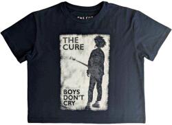 The Cure Boys Don't Cry B&W Crop Top Navy Blue M Női Ing (CURECT04LN02)