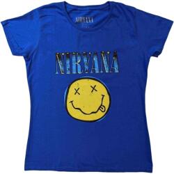 Nirvana Xerox Happy Face Blue L Ing (NIRVTS14MBL03)