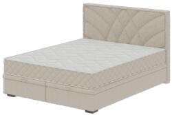 Meble Polskie GINA kárpitozott ágy 160x200 cm, matracokkal és tárolóval, bézs 04KTCLU734P160S1SD3 (MF0022)