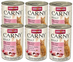 Animonda Animonda Cat Carny Adult Marhahús, pulyka és garnélarák 6x400g