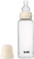 BIBS cumisüvegszett 270 ml - szilikon cumifejjel - krémfehér