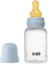 BIBS cumisüvegszett 150 ml - natúr kaucsuk cumifejjel - pasztellkék