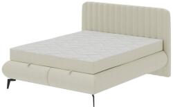 Meble Polskie ALEXA kárpitozott ágy 180x200 cm, bézs, matracokkal és ágyneműtartóval 04KTCLU729P180S1EG22 (MF0026)