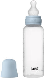 BIBS cumisüvegszett 270 ml - szilikon cumifejjel - pasztellkék