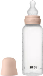 BIBS cumisüvegszett 270 ml - szilikon cumifejjel - púderrózsaszín