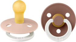 BIBS Colour cumi 2-es szett (Esti púder/Esti mackó), 0-6 hó