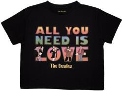 The Beatles Yellow Submarine AYNIL Stacked Black XS Női Ing (YSCT35LB00)