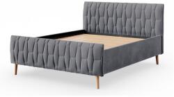 Meble Polskie Kárpitozott ágy matrac nélkül FLORA 180x200 cm szürke 04KTCVSLW503A-180UR3 (MF0003)