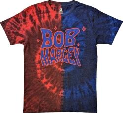 Bob Marley Trippy Text Rövid ujjú póló Red/Blue L (BMATS64MDD03)