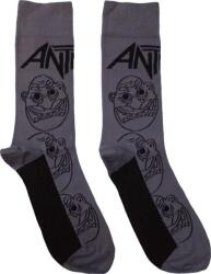 Anthrax Faces Pattern Mono Charcoal Grey 40-45 Zokni (ANTHSCK03MC)