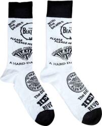 The Beatles Albums Monochrome White 40-45 Zokni (BEATSCK03MW)