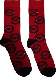 Kiss Zokni Buzzsaw Logo Pattern Red 39-45 (KISSSCK02MR)