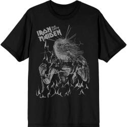 Iron Maiden Est. 1975 Life After Death Flames Black XL Ing (IMTEE202MB04)