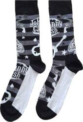 Johnny Cash Guitars 'n Guns Black, White & Grey 40-45 Zokni (JCSCK01MB)