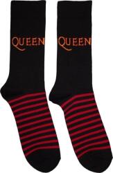 Queen Logo & Stripes Black 39-45 Zokni (QUSCK08MB)