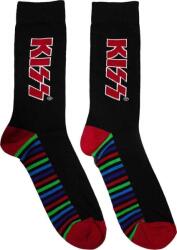 Kiss Red Logo & Stripes Black 39-45 Zokni (KISSSCK05MB)