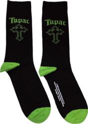 2Pac Green Cross Black 40-45 Zokni (2PACSCK06MB)