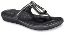 Crocs Șlapi Crocs Women's Sanrah MetalBlock Flat Flip