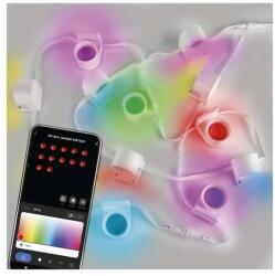 EMOS GoSmart RGBIC+CCT LED szalag 255 cm-es lánc, 12 rész, 7W, dimmelhető, WiFi, iOS, Android ZIW15CR (ZIW15CR)