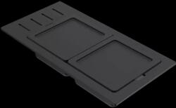 ELLECI - Tároló edény kétrészes gourmet 433 fekete szilikon kerettel KD012078BKSIL (KD012078BKSIL)