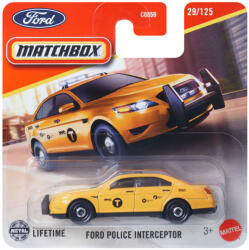 Mattel Matchbox: Ford Police Interceptor sárga kisautó 1/64 - Mattel (C0859/JBT11) - jatekshop