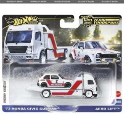 Mattel Hot Wheels: Aero Lift Prémium autószállító és 73 Honda Civic Custom kisautó 1/64 - Mattel (FLF56/JBM36) - jatekshop
