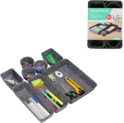  Organizator pentru sertare ZEMBOR - set 8 buc, gri