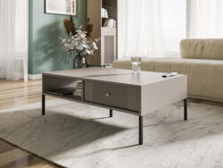 WIPMEB ISEO IS05 dohányzóasztal 2 fiók, Kasmír/Fekete/Arany