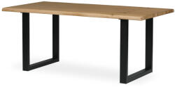 Artium Tömör Tölgy Étkezőasztal Fém Lábbal 180x90x75 cm. DS-U180