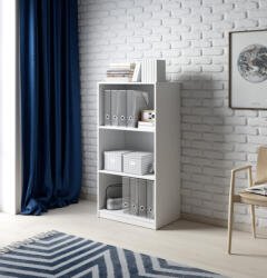 WIPMEB Könyvespolc Fehér Színben TATRIS 08