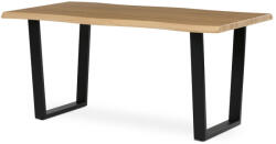 Artium Étkezőasztal, 160x90x75 cm, MDF lap, vadtölgy dekor, U alakú fém lábak