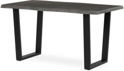Artium Étkezőasztal, 140x80x75 cm, MDF lap, szürke tölgy dekor, U alakú fém lábak