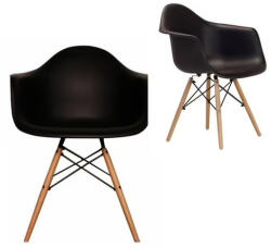 Mobiliamo Verona Étkezőszék - Műanyag Étkezőfotel Fekete Színben Belföldi Raktárról