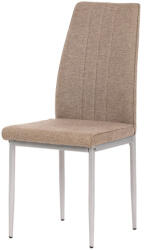Artium Barna Szövet Étkezőszék Szürke Fém Lábakka DCL-379