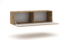 WIPMEB Falra Szerelhető TV Állvány Tölgy Színben. Led világítással. RTV Vivo LE (VI-3) 140