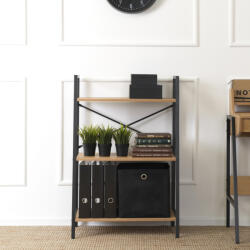 WIPMEB VIOR könyvespolc aranytölgy/fekete